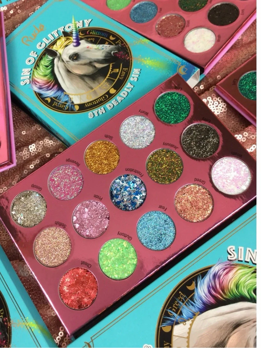 New RUDE Sin of Gluttony Glitter Palette